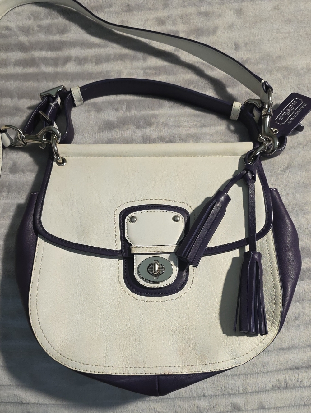 Coach Legacy Archival Two-Tone Willis Crossbody Tassel Bag (Style Number 22409)